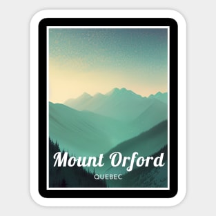 Mount Orford ski - Quebec Canada Sticker